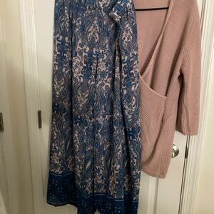 Pink Wrap Sweater Set